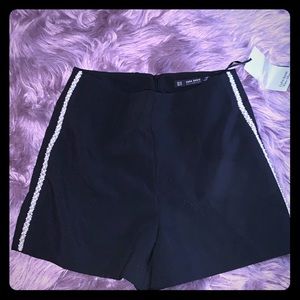Zara black high waisted dressy shorts